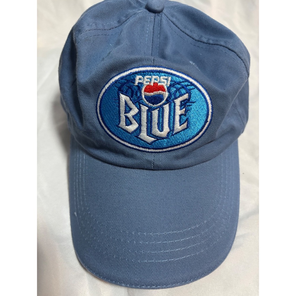Pepsi Blue Logo Baseball Cap Hat Men's Adjustable Strap Blue RARE discontinued‎ - Picture 4 of 5